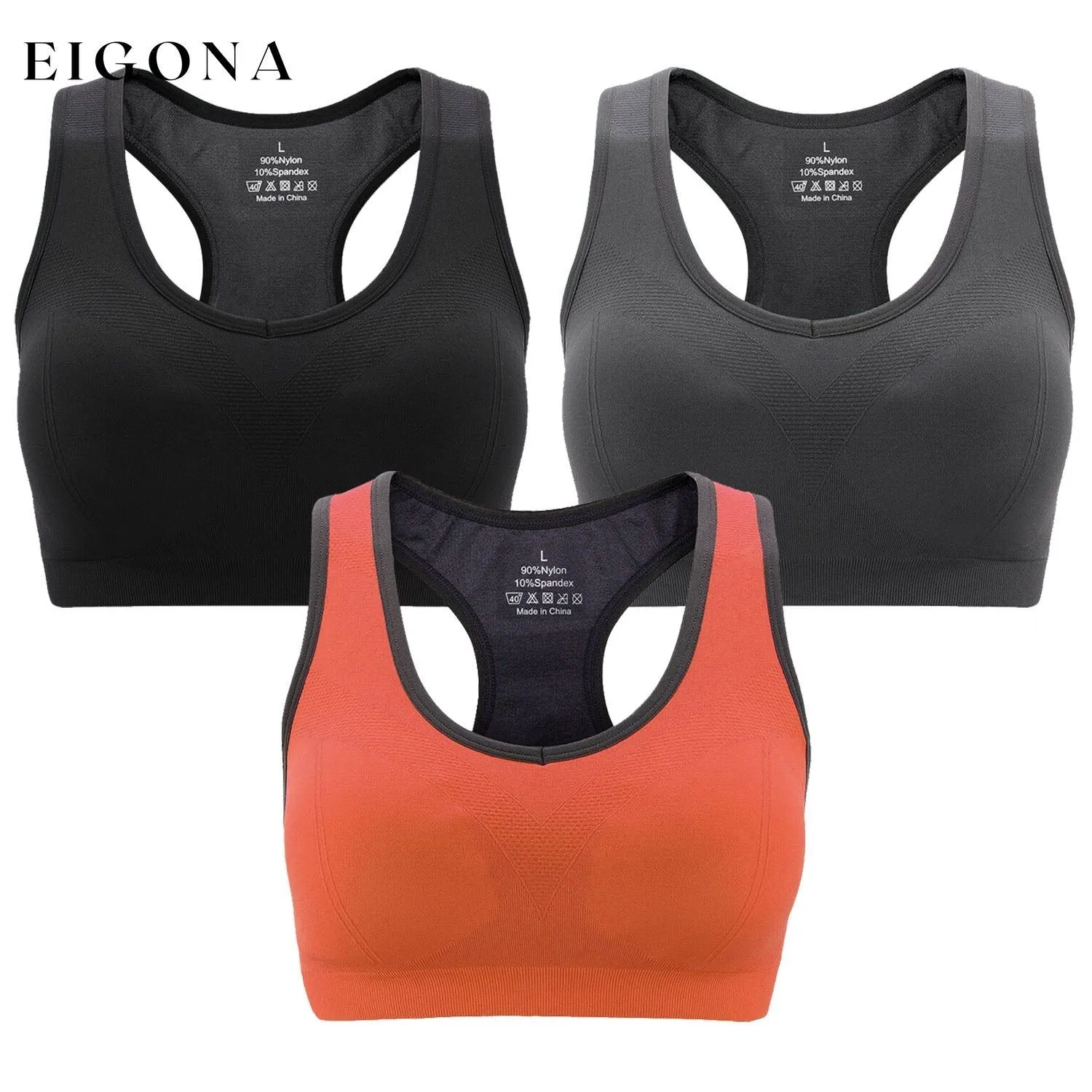 3-Pack: Women Padded Sports Bras