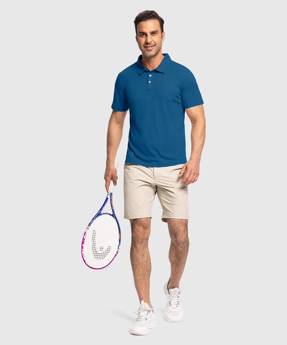 Men's Moisture Wicking Summer Casual Polo Golf Shirts