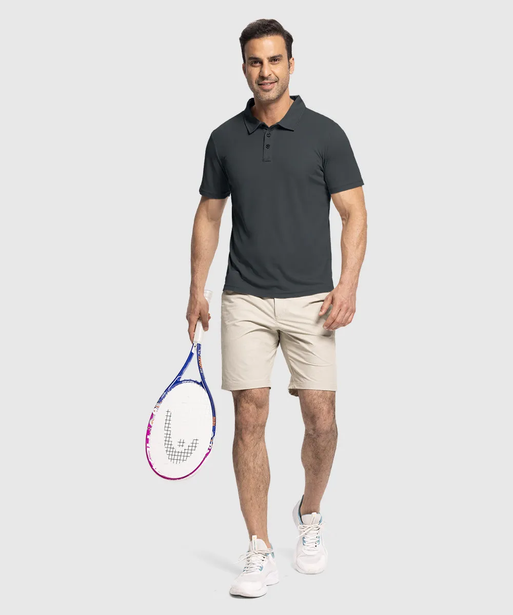 Men's Moisture Wicking Summer Casual Polo Golf Shirts