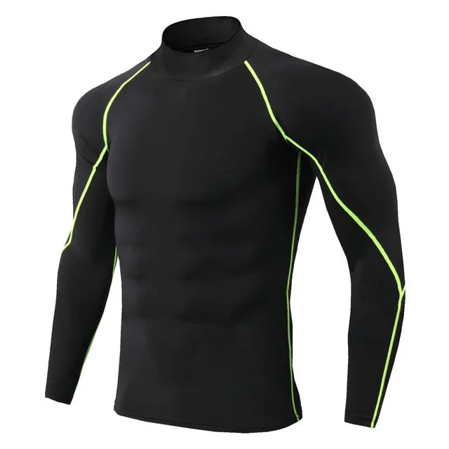 New Quick Dry Running Shirt Men Bodybuilding Sport T-shirt Long Sleeve Compression Top t Shirt Men Fitness Tight Rashgard