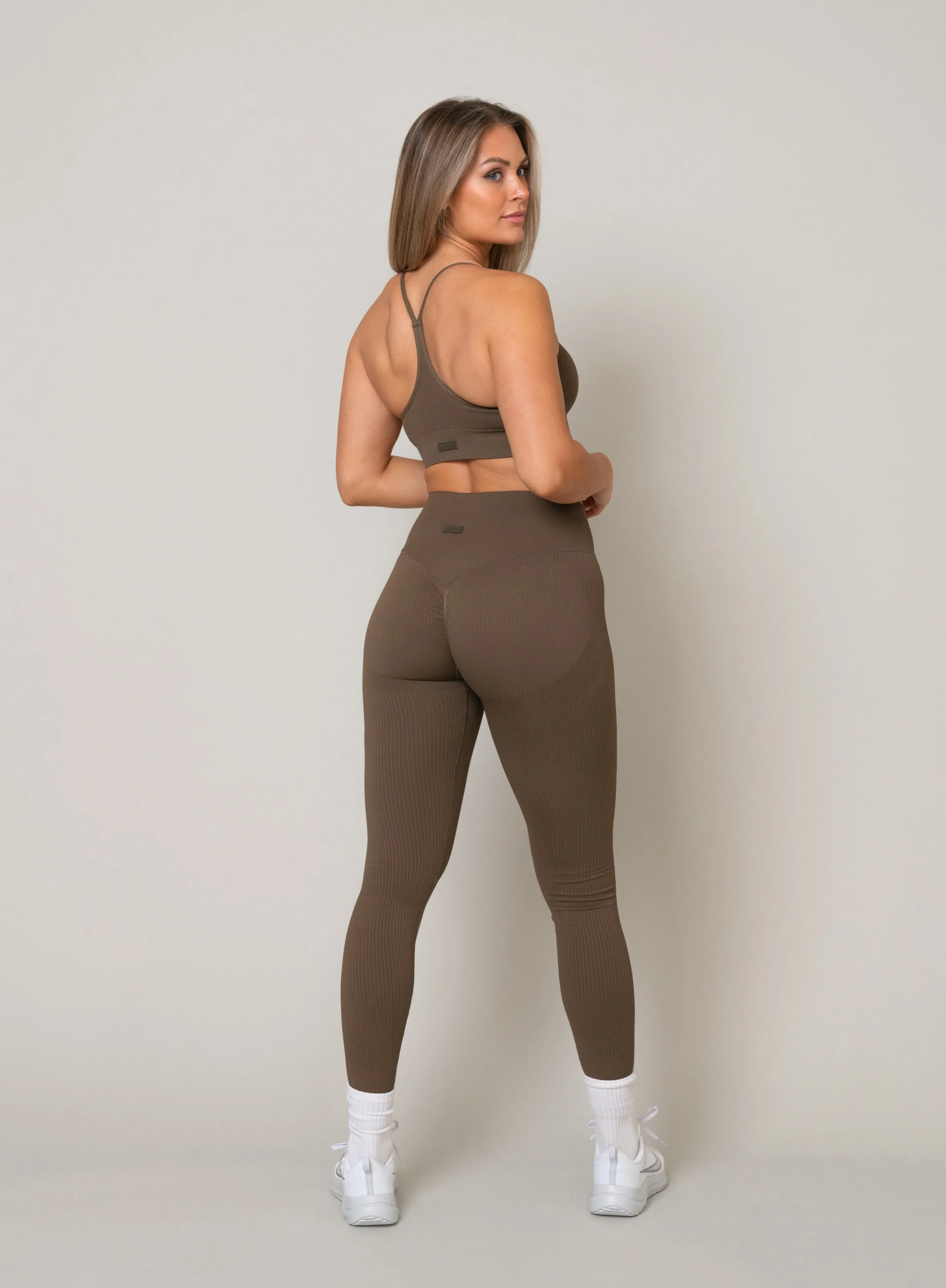 Seamless Scrunch Leggings - Teak