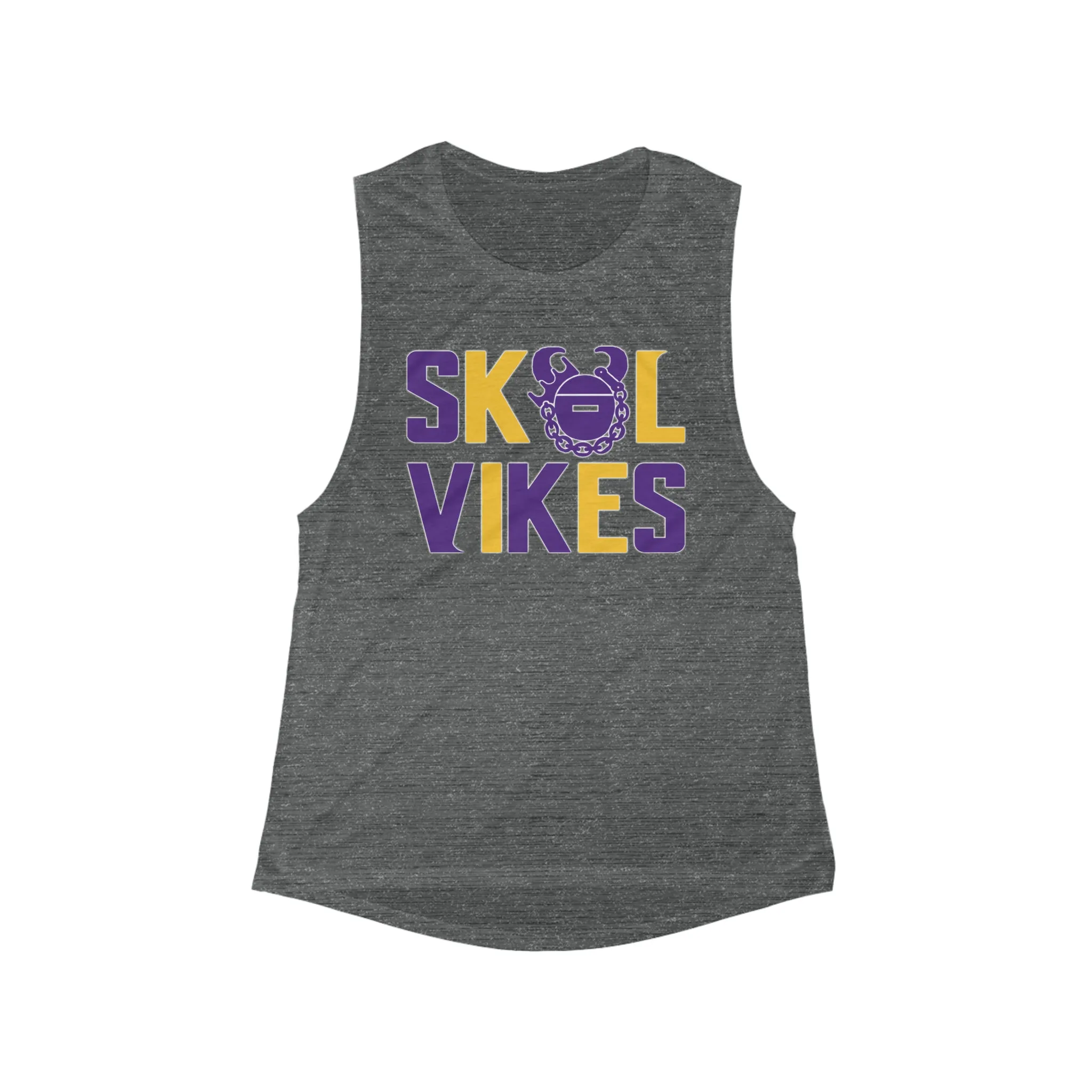 Women's Flowy Scoop Muscle Tank - Vikes